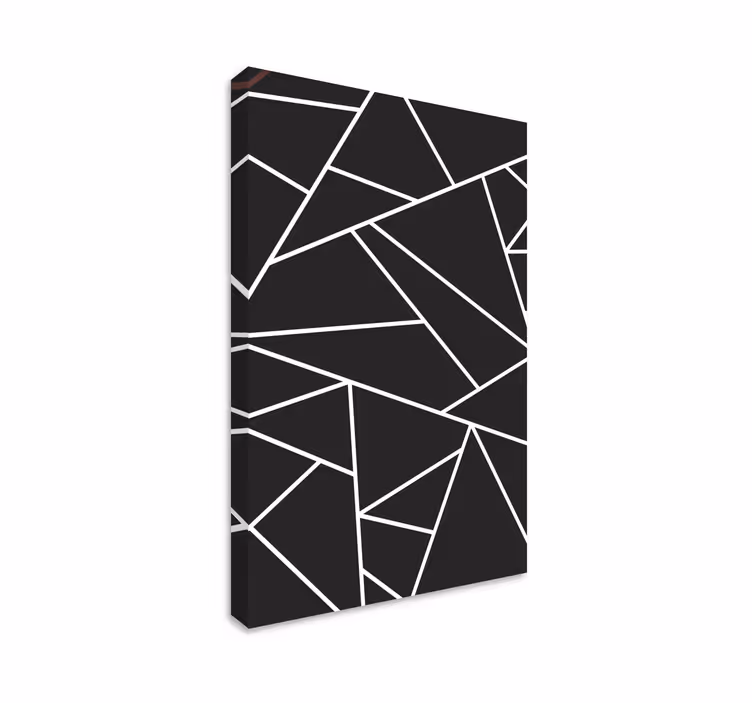 Abstrakti kulmajärjestys geometrinen canvas taulu - Tenstickers