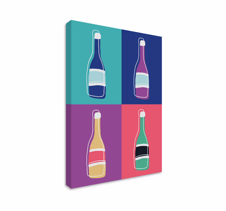 Pop art pullot abstrakti canvastaulu - Tenstickers
