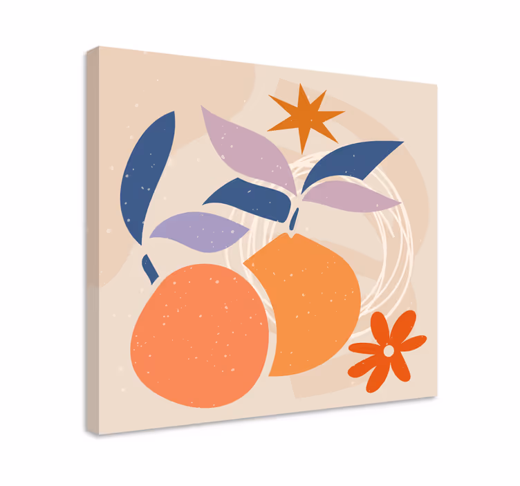 Sitrushedelmien koostumus hedelmä canvas taulu - Tenstickers
