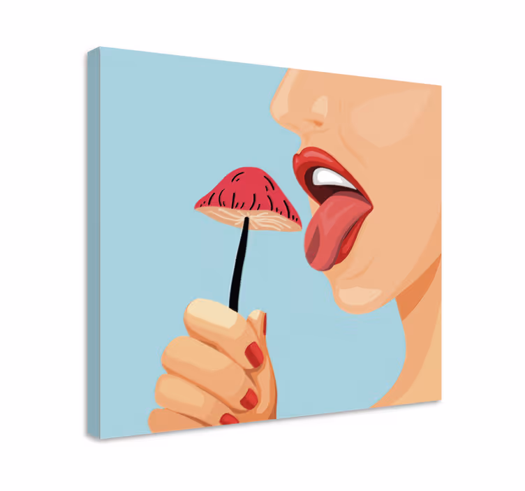 Mehukas mansikka kiusaus hedelmä canvas taulu - Tenstickers