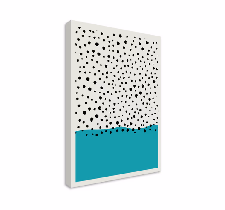 Pilkullinen vesikuvio moderni canvas taulu - Tenstickers