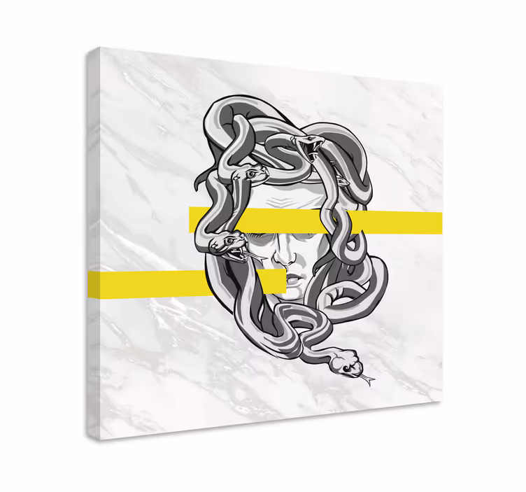 Medusa pään muotoilu koriste canvas taulu - Tenstickers