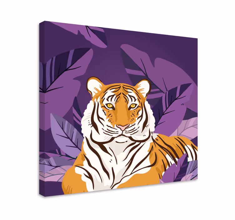 Majesteettinen tiikeri canvas-taulu - Tenstickers
