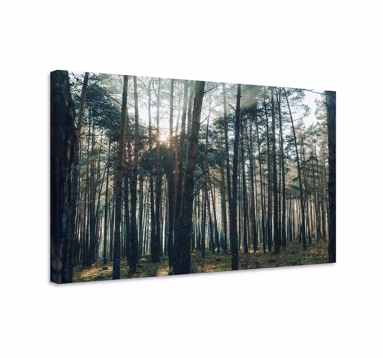 Majesteettinen metsäloiste puu canvas taulu - Tenstickers
