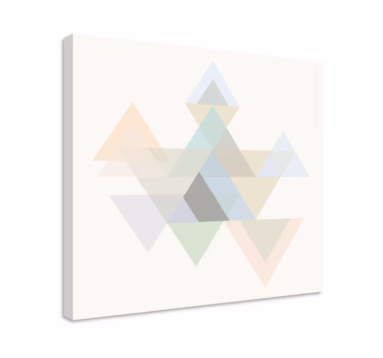 Abstrakti kolmio design geometrinen canvas taulu - Tenstickers