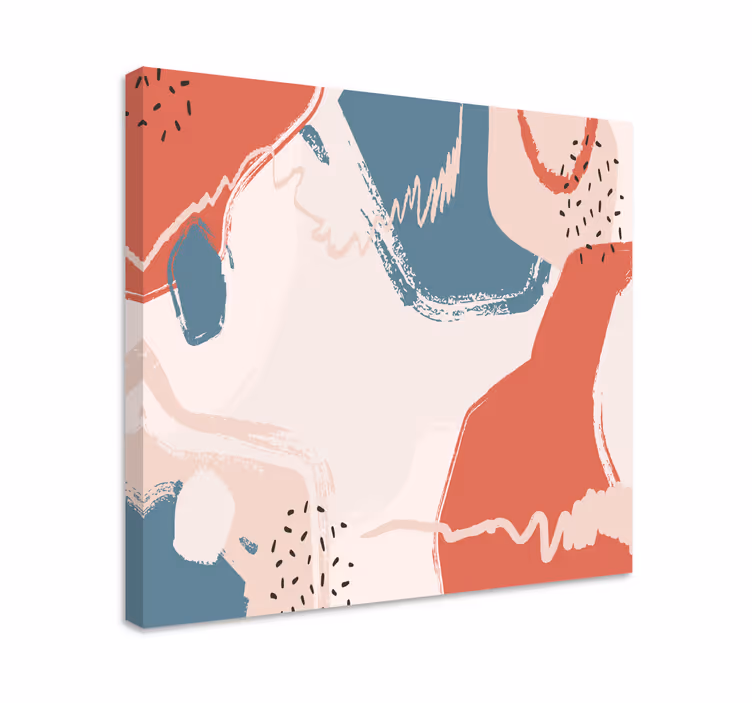 Abstraktit melodiamuodot musikaali canvas taulu - Tenstickers