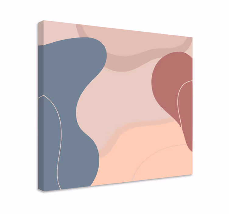 Moderni canvas taulu orgaanisten muotojen harmonia - Tenstickers