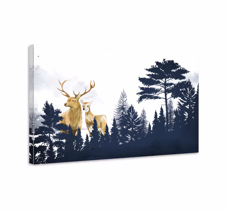 Majesteettiset peurat canvas taulu - Tenstickers