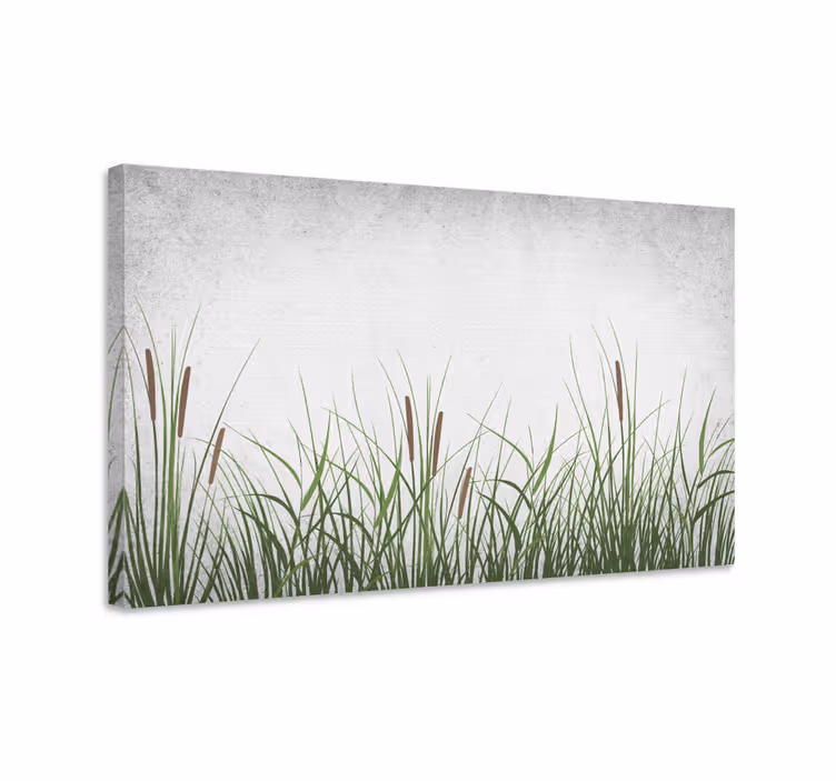 Kukka ja kasvi canvas taulu luonnollinen nurmitekstuuri - Tenstickers