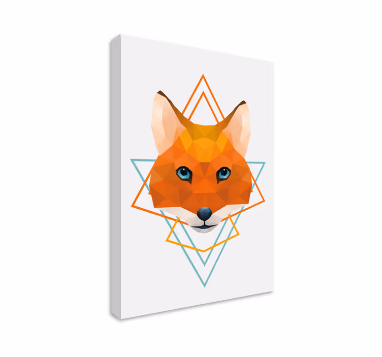 Geometriset eläimet villikettu Muut eläimet canvas - Tenstickers