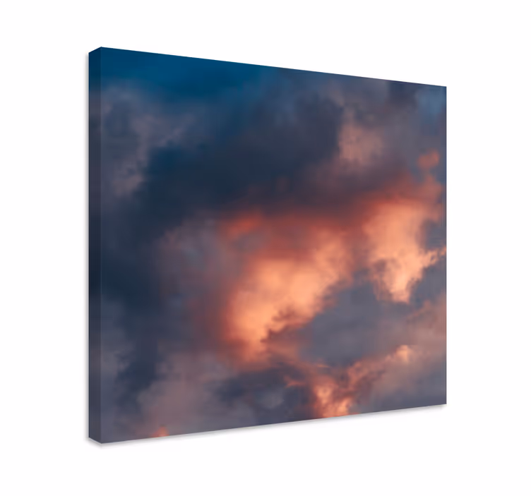 Dramaattiset pilvikuviot maisema canvas taulu - Tenstickers