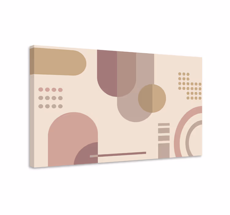 Moderni canvas taulu geometrisista abstrakteista muodoista - Tenstickers