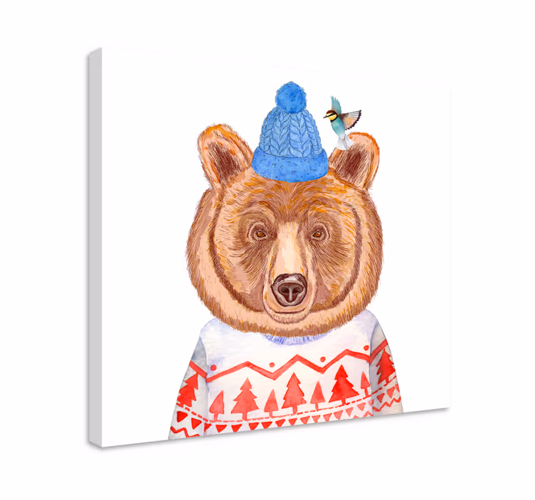 Reilun saaren karhu eläin canvas - Tenstickers