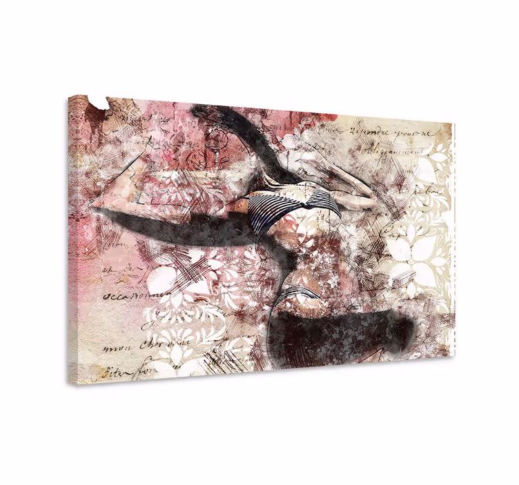 Kehon yksityiskohtien kollaasi makuuhuone canvas - Tenstickers