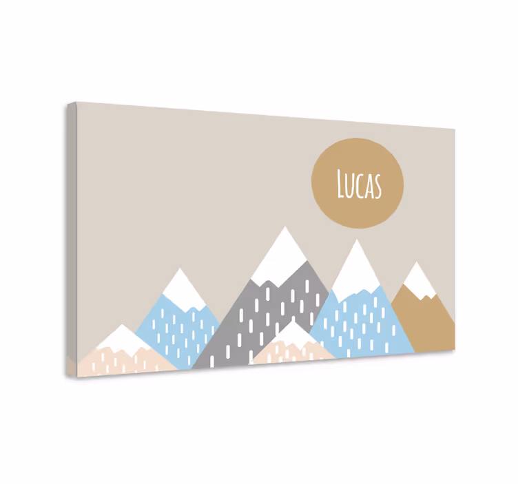 Vuoristomaisema taide canvas taulu - Tenstickers