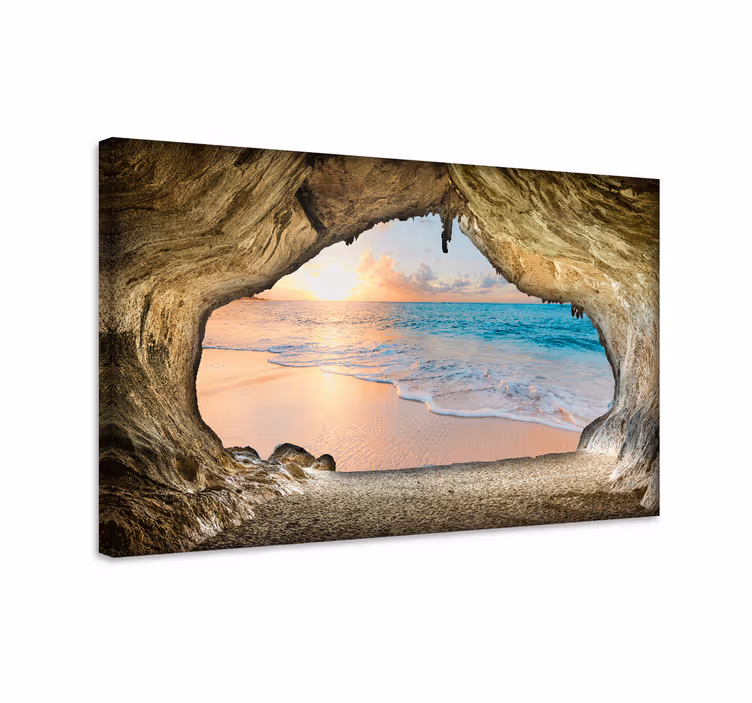 3d merinäköala canvas taulu maisema - Tenstickers