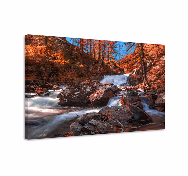 Vuoristopuron maisema canvas taulu - Tenstickers