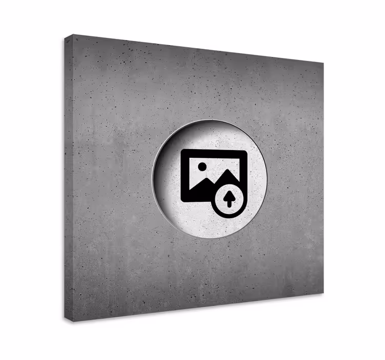 Muokattavissa oleva raakabetoni canvas taulu omasta kuvasta - Tenstickers