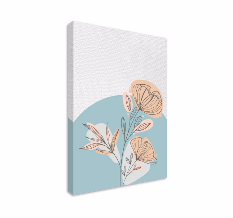 Tyylitelty elegantti asetelma kukka ja kasvi canvas taulu - Tenstickers