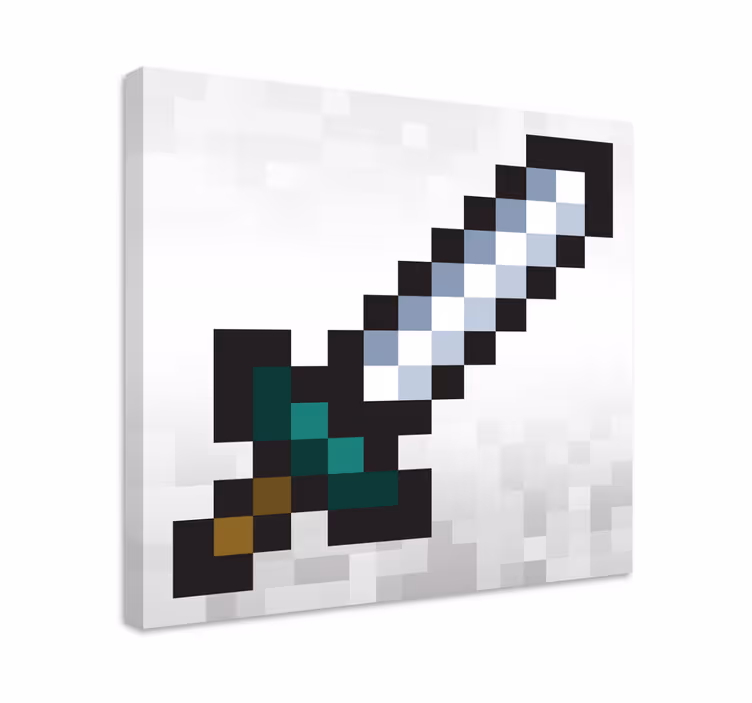 Pixel Sword tarkoittaa digitaalista miekkaa, joka on yleensä osa  - Tenstickers