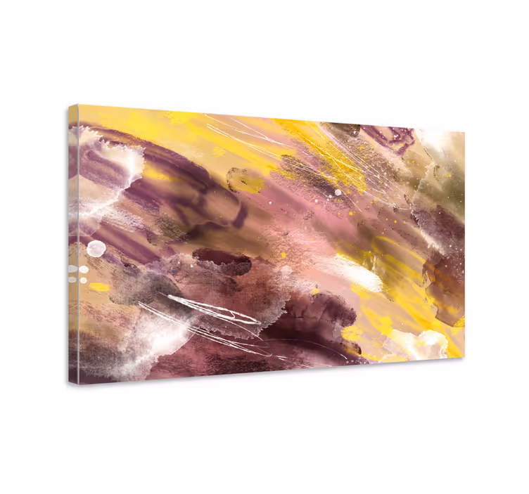 Abstracti harjakäyrät taide aiheinen canvas - Tenstickers