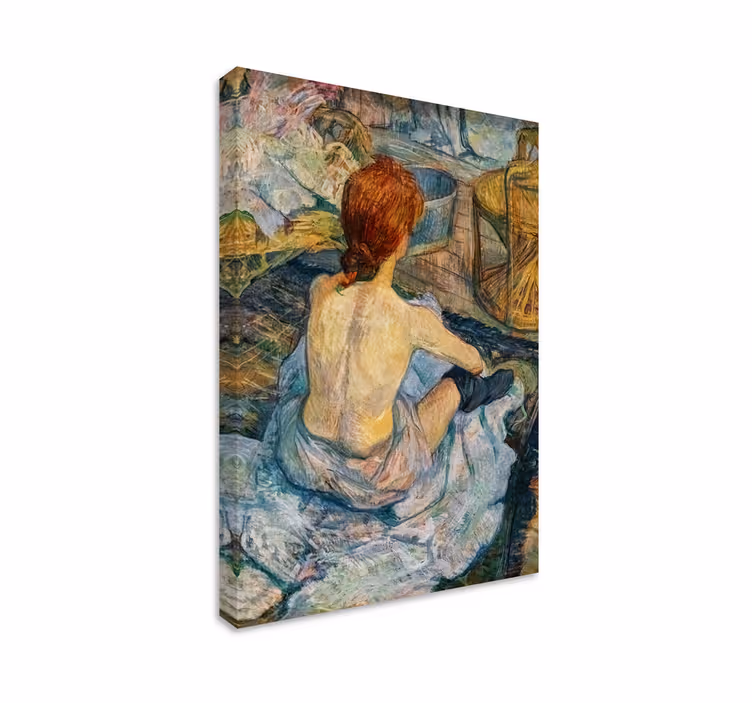 Toulouse-lautrecin la toilette taide aiheinen canvas - Tenstickers