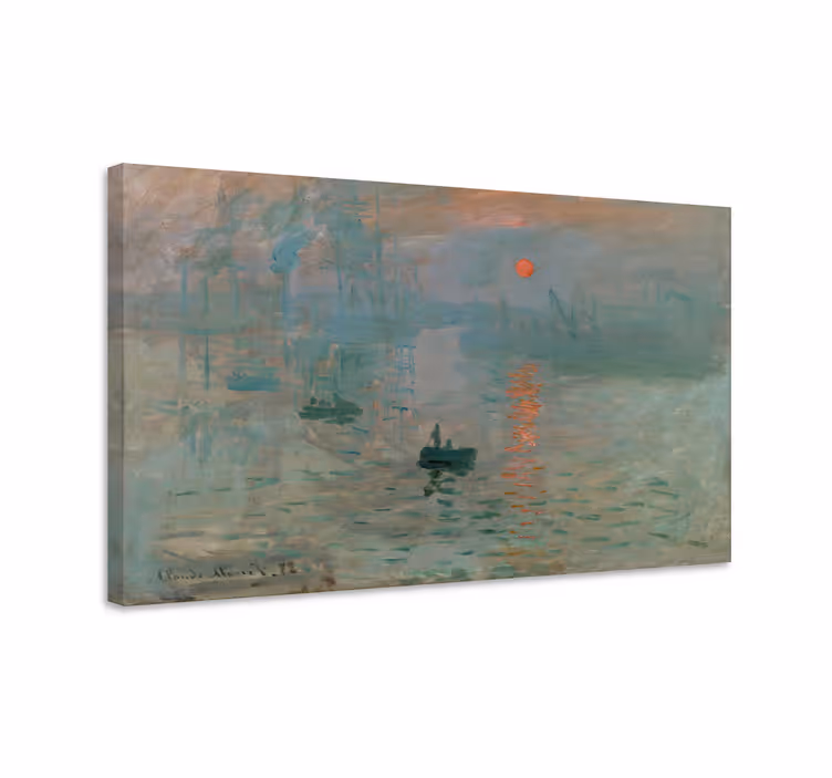 Monetin vaikutelman auringonnousu taide aiheinen canvas - Tenstickers