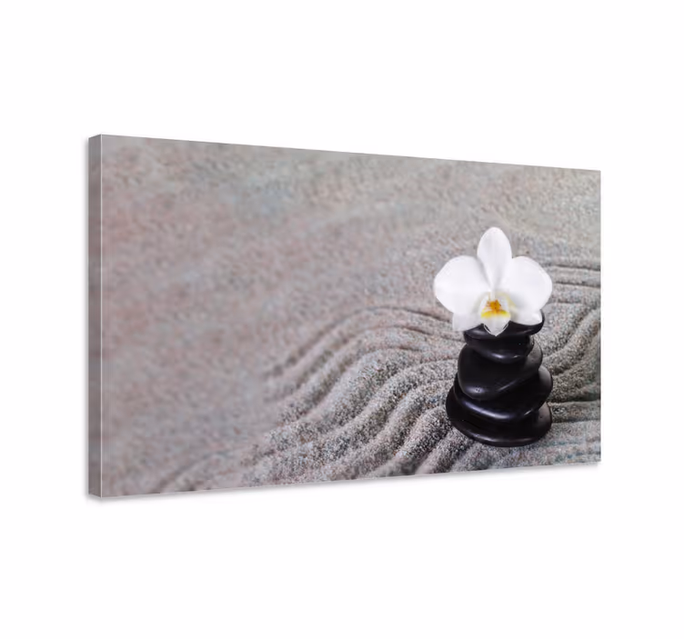 Zen kiviä canvas olohuoneeseen - Tenstickers