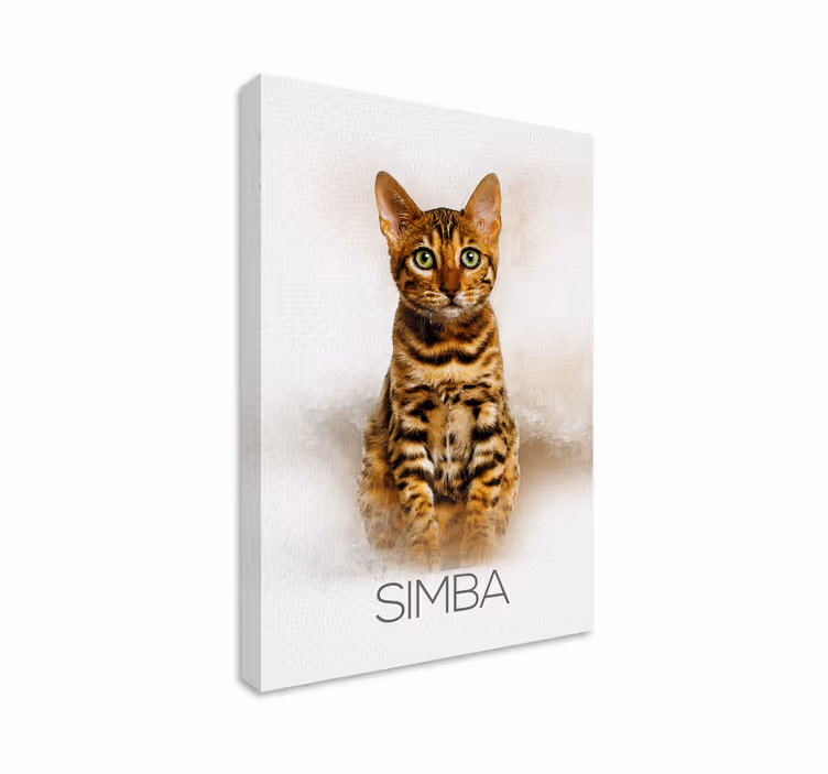 Lemmikin muotokuva canvas taulu omasta kuvasta - Tenstickers