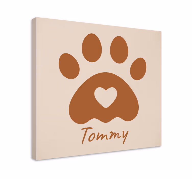 Tassu nimellä canvas taulu omasta kuvasta - Tenstickers