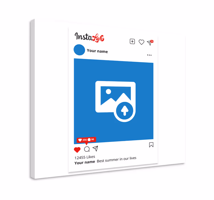 Asentaa canvas taulu omasta kuvasta - Tenstickers