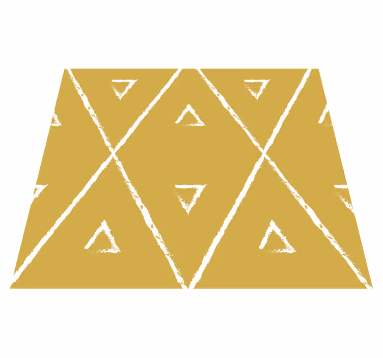 Keltainen geometrinen vinyylimatto - Tenstickers