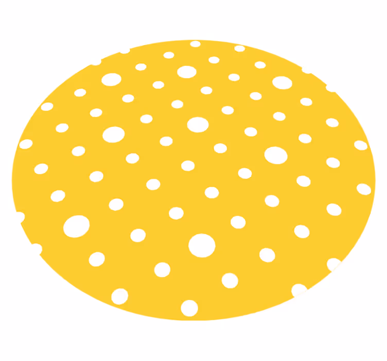 Pilkullinen keltainen vinyylimatto - Tenstickers
