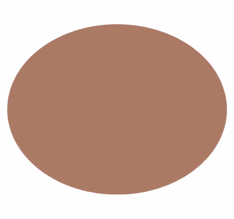 mocha mousse pyöreä vinyylimatto - Tenstickers