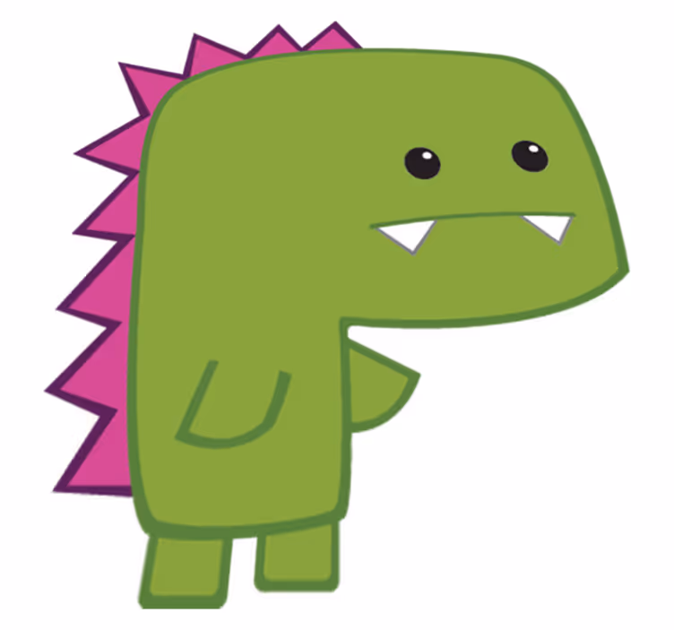 Vihreä minisauruseläinvinyylimatto - Tenstickers