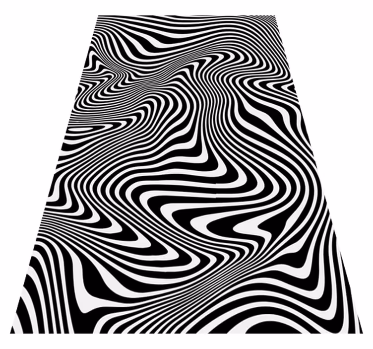 Zebra 3d vaikutus eläinvinyylimatto - Tenstickers
