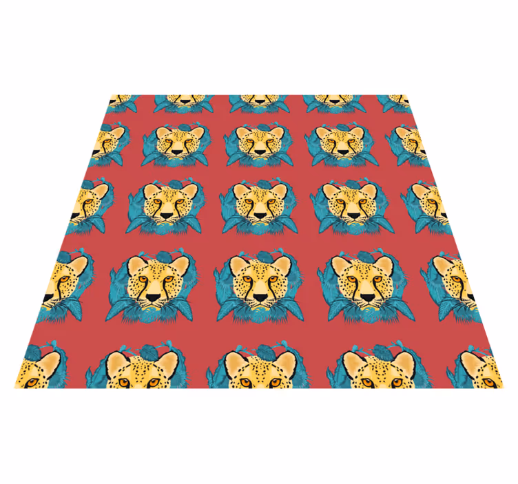 Itämaistyylinen leopardikuvio vinyylimatto - Tenstickers