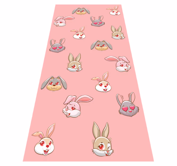 Kaniinisarja vinyylimatto - Tenstickers