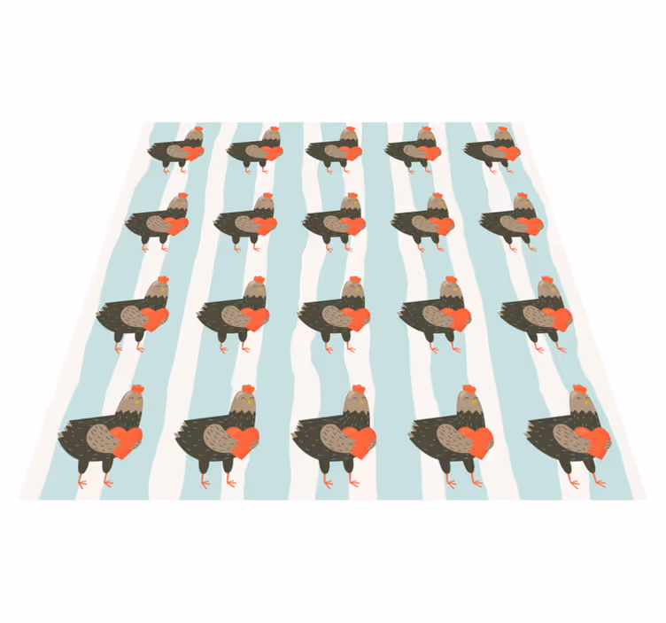 Viehätysvoimainen kana-kuvio eläin vinyylimatto - Tenstickers