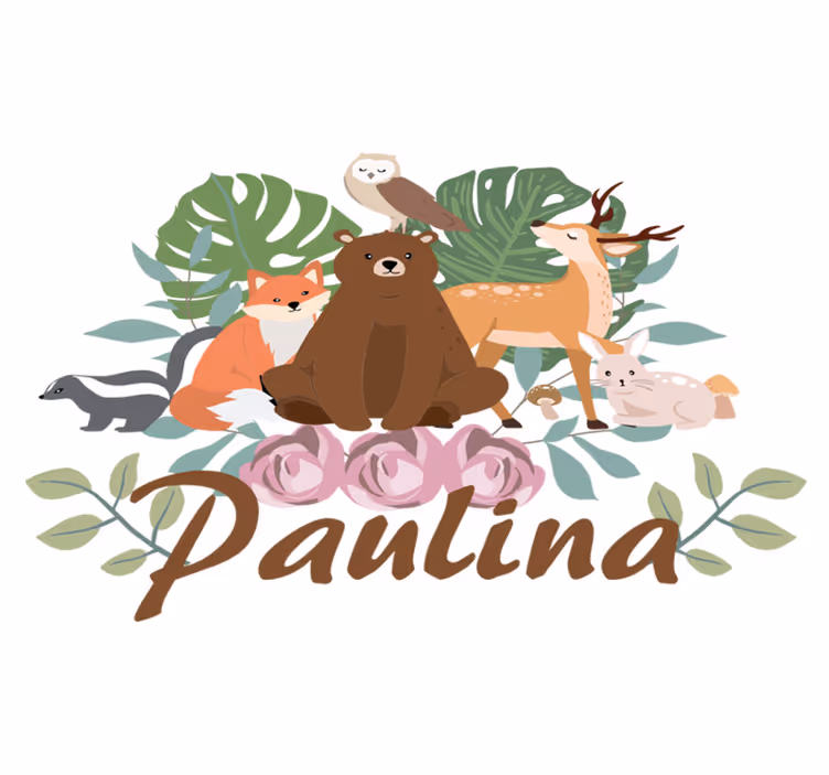 Metsäeläinten kokoontuminen eläin vinyylimatto - Tenstickers