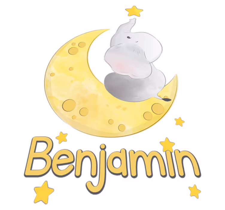 Kuut ja tähdet nimellä eläin vinyylimatto - Tenstickers