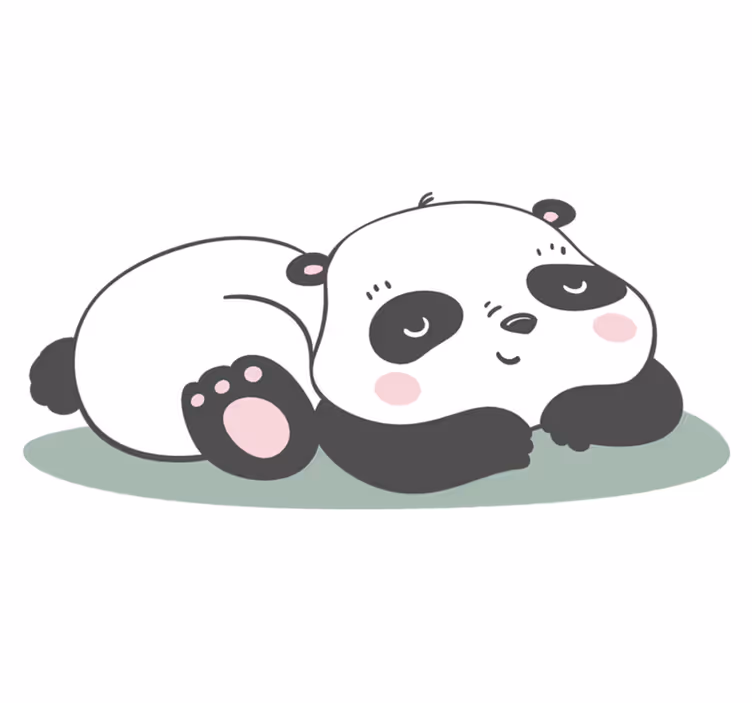 Pandakuvaeläinvinyylimatto - Tenstickers