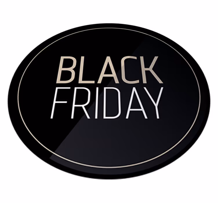 Tyylikäs black friday -tarra vinyylimatto - Tenstickers