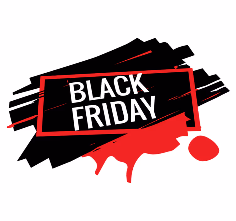 Moderni black friday vinyylimatto - Tenstickers