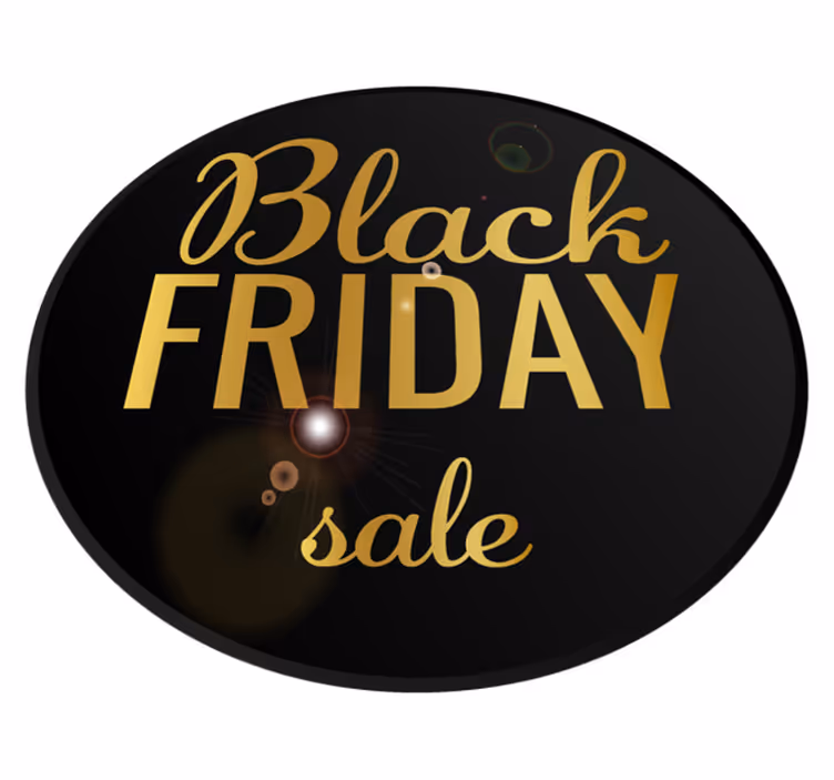 Tyylikäs black friday vinyylimatto - Tenstickers