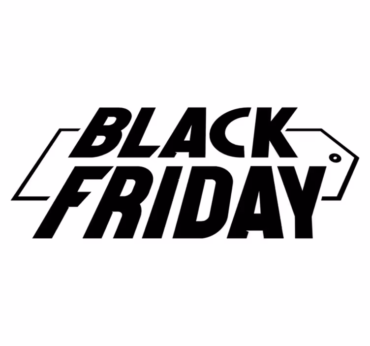 Black friday vinyylimatto moderni kaunokirjoitustyyli - Tenstickers