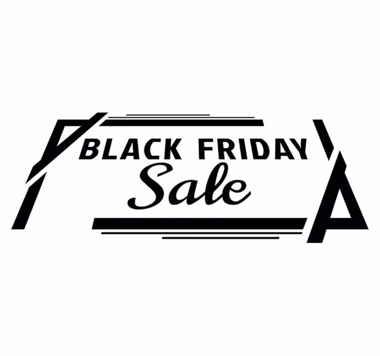 Black friday vinyylimatto laatikossa - Tenstickers