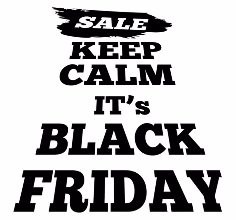 Black friday vinyylimatto mainosmyyntilippu - Tenstickers
