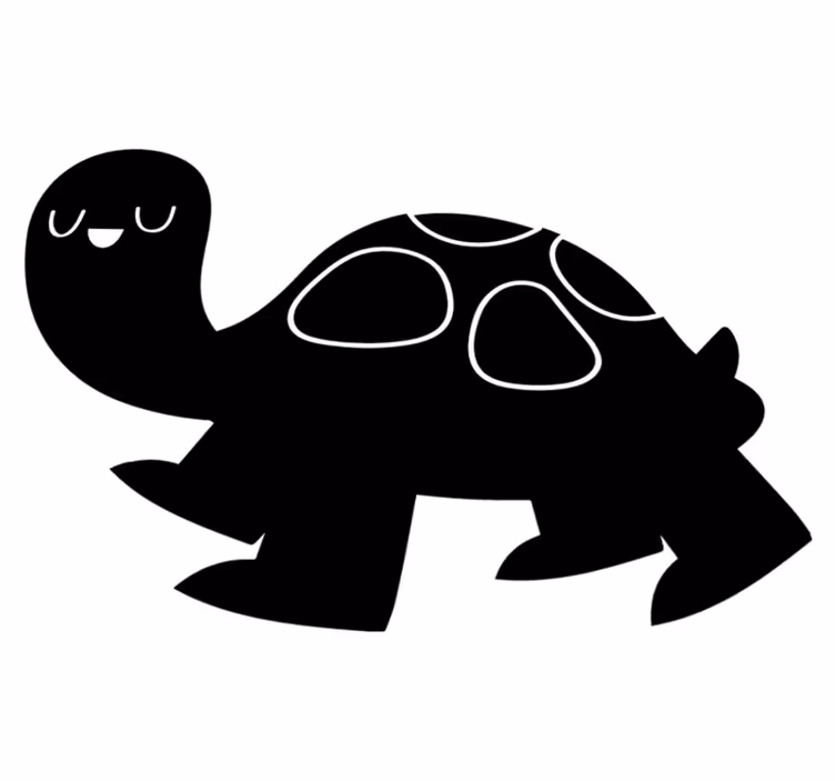 Jättimusta kilpikonnaeläinvinyylimatto - Tenstickers