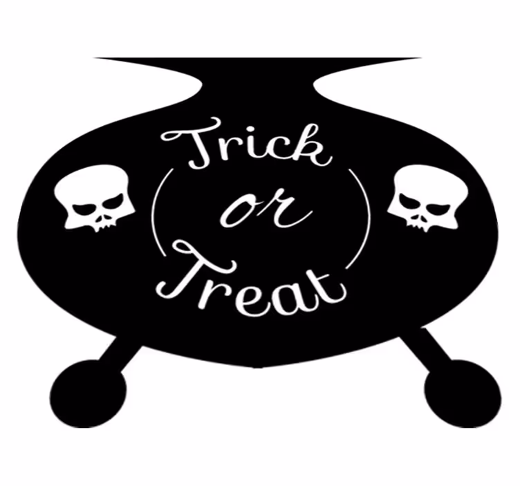 Halloween vinyylimatto karkki- tai keppikattila - Tenstickers
